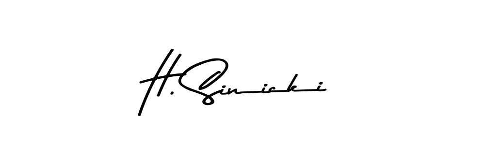 Use a signature maker to create a handwritten signature online. With this signature software, you can design (Asem Kandis PERSONAL USE) your own signature for name H. Sinicki. H. Sinicki signature style 9 images and pictures png