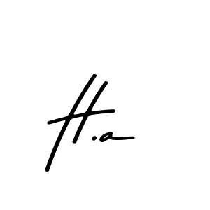 Make a beautiful signature design for name H.a. Use this online signature maker to create a handwritten signature for free. H.a signature style 9 images and pictures png