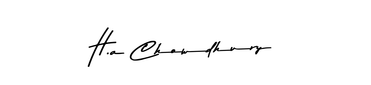 You should practise on your own different ways (Asem Kandis PERSONAL USE) to write your name (H.a Chowdhury) in signature. don't let someone else do it for you. H.a Chowdhury signature style 9 images and pictures png