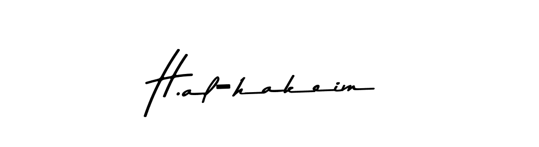 Create a beautiful signature design for name H.al-hakeim. With this signature (Asem Kandis PERSONAL USE) fonts, you can make a handwritten signature for free. H.al-hakeim signature style 9 images and pictures png