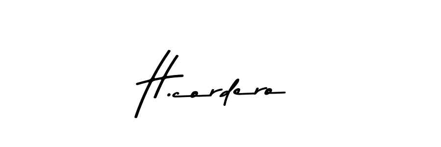 H.cordero stylish signature style. Best Handwritten Sign (Asem Kandis PERSONAL USE) for my name. Handwritten Signature Collection Ideas for my name H.cordero. H.cordero signature style 9 images and pictures png