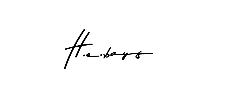 Make a beautiful signature design for name H.e.bays. With this signature (Asem Kandis PERSONAL USE) style, you can create a handwritten signature for free. H.e.bays signature style 9 images and pictures png