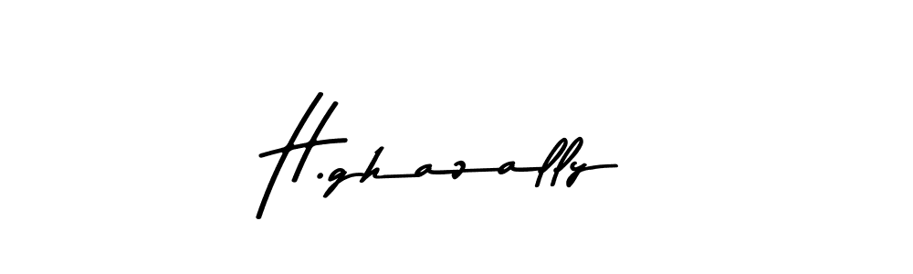 You should practise on your own different ways (Asem Kandis PERSONAL USE) to write your name (H.ghazally) in signature. don't let someone else do it for you. H.ghazally signature style 9 images and pictures png