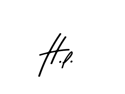 if you are searching for the best signature style for your name H.l.. so please give up your signature search. here we have designed multiple signature styles  using Asem Kandis PERSONAL USE. H.l. signature style 9 images and pictures png