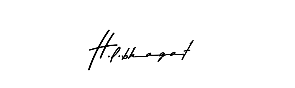 How to make H.l.bhagat signature? Asem Kandis PERSONAL USE is a professional autograph style. Create handwritten signature for H.l.bhagat name. H.l.bhagat signature style 9 images and pictures png
