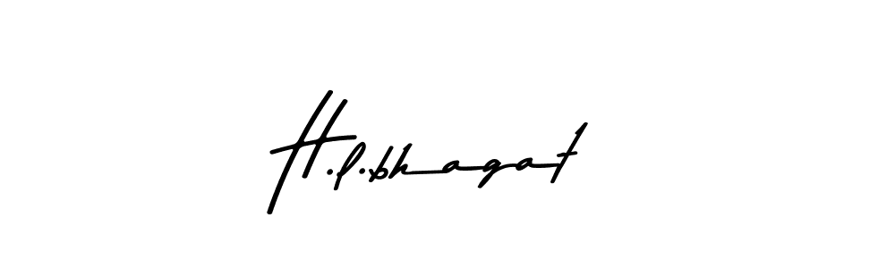 You should practise on your own different ways (Asem Kandis PERSONAL USE) to write your name (H.l.bhagat) in signature. don't let someone else do it for you. H.l.bhagat signature style 9 images and pictures png