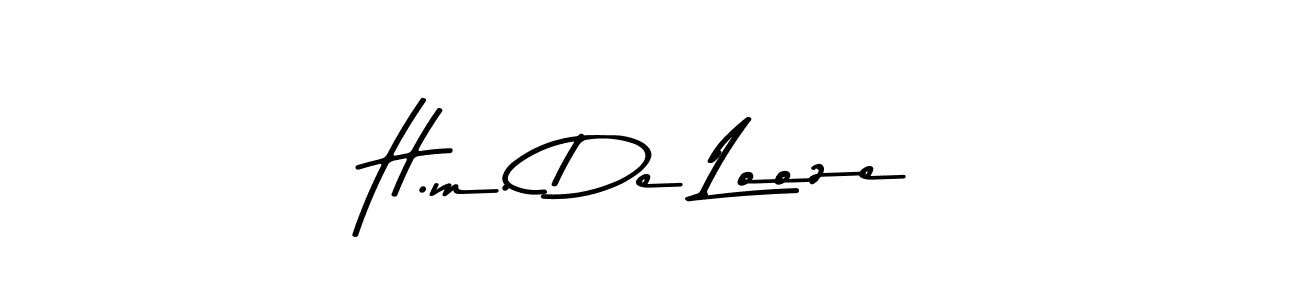 How to Draw H.m. De Looze signature style? Asem Kandis PERSONAL USE is a latest design signature styles for name H.m. De Looze. H.m. De Looze signature style 9 images and pictures png