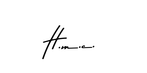 How to make H.m.c. signature? Asem Kandis PERSONAL USE is a professional autograph style. Create handwritten signature for H.m.c. name. H.m.c. signature style 9 images and pictures png