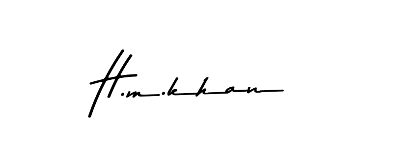 The best way (Asem Kandis PERSONAL USE) to make a short signature is to pick only two or three words in your name. The name H.m.khan include a total of six letters. For converting this name. H.m.khan signature style 9 images and pictures png