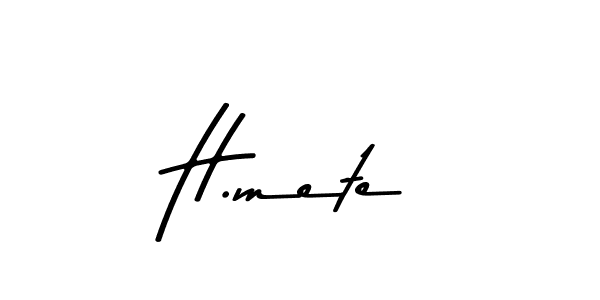You should practise on your own different ways (Asem Kandis PERSONAL USE) to write your name (H.mete) in signature. don't let someone else do it for you. H.mete signature style 9 images and pictures png