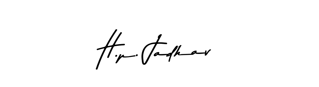 Also we have H.p. Jadhav name is the best signature style. Create professional handwritten signature collection using Asem Kandis PERSONAL USE autograph style. H.p. Jadhav signature style 9 images and pictures png