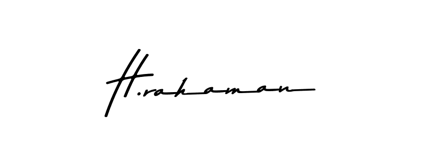 Design your own signature with our free online signature maker. With this signature software, you can create a handwritten (Asem Kandis PERSONAL USE) signature for name H.rahaman. H.rahaman signature style 9 images and pictures png