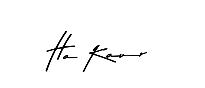 Make a beautiful signature design for name Ha Kaur. With this signature (Asem Kandis PERSONAL USE) style, you can create a handwritten signature for free. Ha Kaur signature style 9 images and pictures png