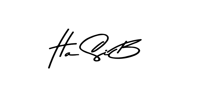 The best way (Asem Kandis PERSONAL USE) to make a short signature is to pick only two or three words in your name. The name Ha Si B include a total of six letters. For converting this name. Ha Si B signature style 9 images and pictures png