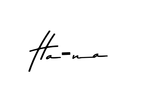 How to make Ha-na signature? Asem Kandis PERSONAL USE is a professional autograph style. Create handwritten signature for Ha-na name. Ha-na signature style 9 images and pictures png