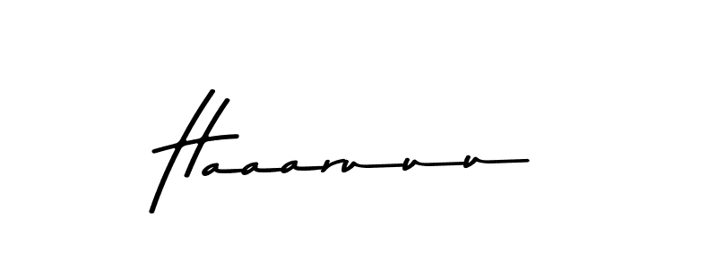 Haaaruuu stylish signature style. Best Handwritten Sign (Asem Kandis PERSONAL USE) for my name. Handwritten Signature Collection Ideas for my name Haaaruuu. Haaaruuu signature style 9 images and pictures png