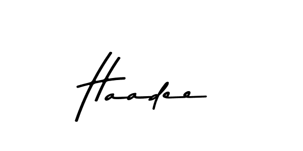 Similarly Asem Kandis PERSONAL USE is the best handwritten signature design. Signature creator online .You can use it as an online autograph creator for name Haadee. Haadee signature style 9 images and pictures png