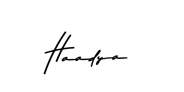 You should practise on your own different ways (Asem Kandis PERSONAL USE) to write your name (Haadya) in signature. don't let someone else do it for you. Haadya signature style 9 images and pictures png