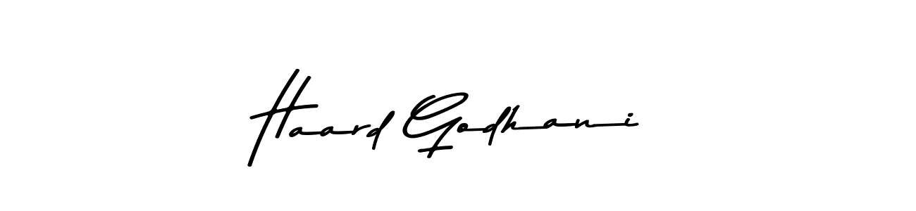 How to make Haard Godhani signature? Asem Kandis PERSONAL USE is a professional autograph style. Create handwritten signature for Haard Godhani name. Haard Godhani signature style 9 images and pictures png