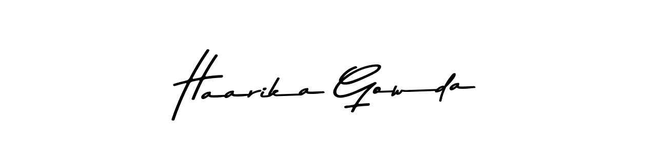 This is the best signature style for the Haarika Gowda name. Also you like these signature font (Asem Kandis PERSONAL USE). Mix name signature. Haarika Gowda signature style 9 images and pictures png