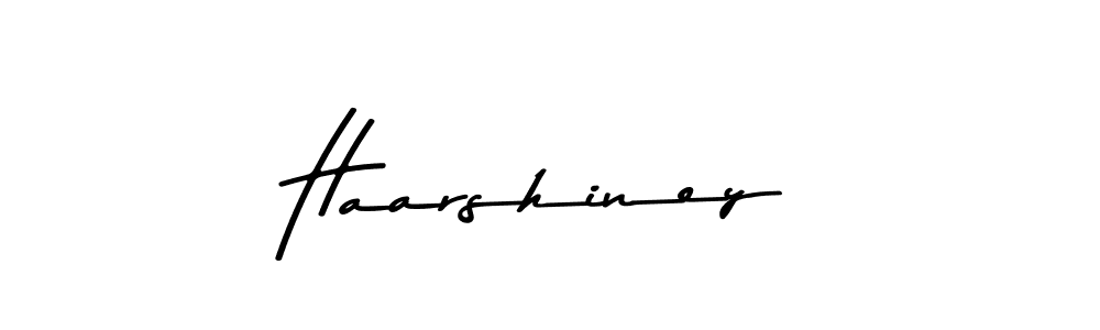Haarshiney stylish signature style. Best Handwritten Sign (Asem Kandis PERSONAL USE) for my name. Handwritten Signature Collection Ideas for my name Haarshiney. Haarshiney signature style 9 images and pictures png