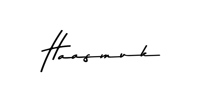 Use a signature maker to create a handwritten signature online. With this signature software, you can design (Asem Kandis PERSONAL USE) your own signature for name Haasmuk. Haasmuk signature style 9 images and pictures png