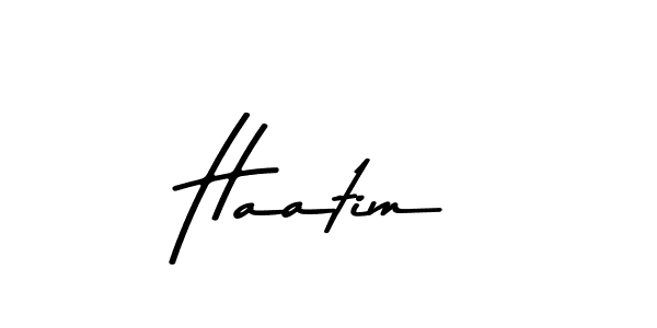 How to make Haatim name signature. Use Asem Kandis PERSONAL USE style for creating short signs online. This is the latest handwritten sign. Haatim signature style 9 images and pictures png