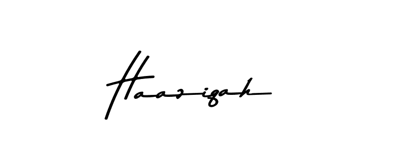 Haaziqah stylish signature style. Best Handwritten Sign (Asem Kandis PERSONAL USE) for my name. Handwritten Signature Collection Ideas for my name Haaziqah. Haaziqah signature style 9 images and pictures png