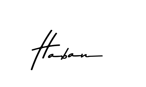 Also we have Haban name is the best signature style. Create professional handwritten signature collection using Asem Kandis PERSONAL USE autograph style. Haban signature style 9 images and pictures png