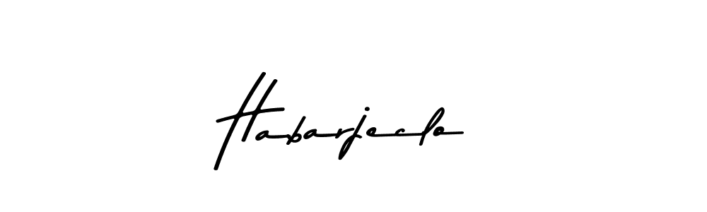 Asem Kandis PERSONAL USE is a professional signature style that is perfect for those who want to add a touch of class to their signature. It is also a great choice for those who want to make their signature more unique. Get Habarjeclo name to fancy signature for free. Habarjeclo signature style 9 images and pictures png