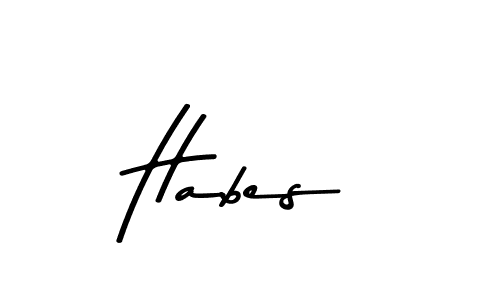 Make a beautiful signature design for name Habes. Use this online signature maker to create a handwritten signature for free. Habes signature style 9 images and pictures png