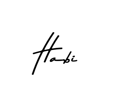 Also You can easily find your signature by using the search form. We will create Habi name handwritten signature images for you free of cost using Asem Kandis PERSONAL USE sign style. Habi signature style 9 images and pictures png