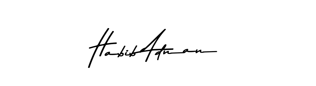 Design your own signature with our free online signature maker. With this signature software, you can create a handwritten (Asem Kandis PERSONAL USE) signature for name Habib Adnan. Habib Adnan signature style 9 images and pictures png