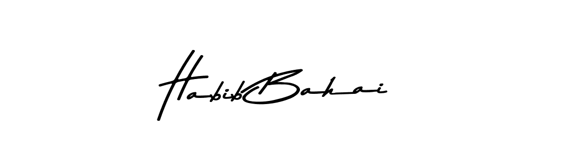 if you are searching for the best signature style for your name Habib Bahai. so please give up your signature search. here we have designed multiple signature styles  using Asem Kandis PERSONAL USE. Habib Bahai signature style 9 images and pictures png