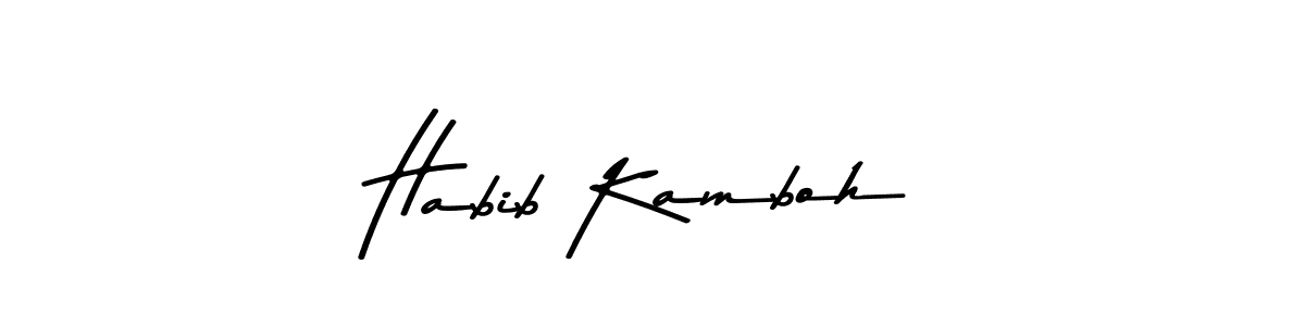 It looks lik you need a new signature style for name Habib Kamboh. Design unique handwritten (Asem Kandis PERSONAL USE) signature with our free signature maker in just a few clicks. Habib Kamboh signature style 9 images and pictures png