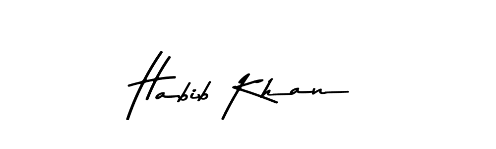 You can use this online signature creator to create a handwritten signature for the name Habib Khan. This is the best online autograph maker. Habib Khan signature style 9 images and pictures png
