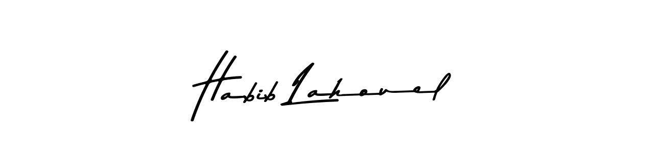 Create a beautiful signature design for name Habib Lahouel. With this signature (Asem Kandis PERSONAL USE) fonts, you can make a handwritten signature for free. Habib Lahouel signature style 9 images and pictures png