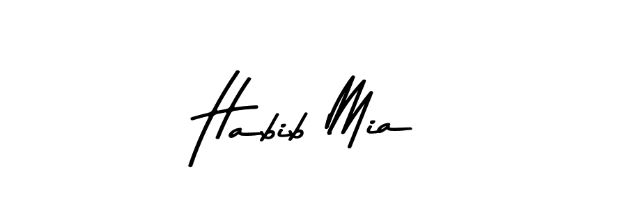 How to make Habib Mia signature? Asem Kandis PERSONAL USE is a professional autograph style. Create handwritten signature for Habib Mia name. Habib Mia signature style 9 images and pictures png