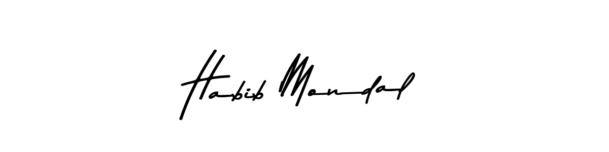 Use a signature maker to create a handwritten signature online. With this signature software, you can design (Asem Kandis PERSONAL USE) your own signature for name Habib Mondal. Habib Mondal signature style 9 images and pictures png