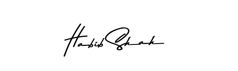 You can use this online signature creator to create a handwritten signature for the name Habib Shah. This is the best online autograph maker. Habib Shah signature style 9 images and pictures png