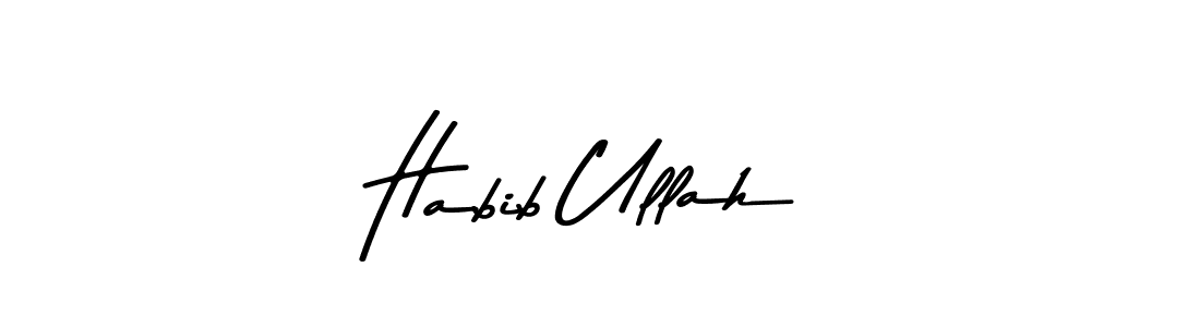 Create a beautiful signature design for name Habib Ullah. With this signature (Asem Kandis PERSONAL USE) fonts, you can make a handwritten signature for free. Habib Ullah signature style 9 images and pictures png