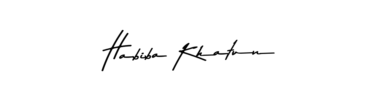 You should practise on your own different ways (Asem Kandis PERSONAL USE) to write your name (Habiba Khatun) in signature. don't let someone else do it for you. Habiba Khatun signature style 9 images and pictures png