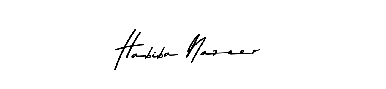 You can use this online signature creator to create a handwritten signature for the name Habiba Nazeer. This is the best online autograph maker. Habiba Nazeer signature style 9 images and pictures png