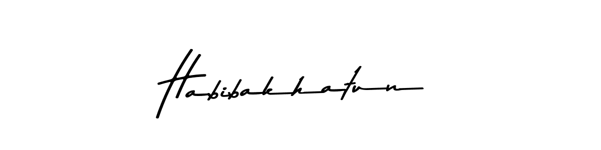 Also You can easily find your signature by using the search form. We will create Habibakhatun name handwritten signature images for you free of cost using Asem Kandis PERSONAL USE sign style. Habibakhatun signature style 9 images and pictures png