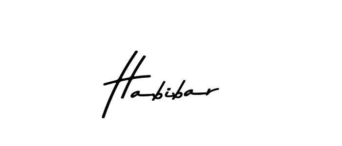 Use a signature maker to create a handwritten signature online. With this signature software, you can design (Asem Kandis PERSONAL USE) your own signature for name Habibar. Habibar signature style 9 images and pictures png