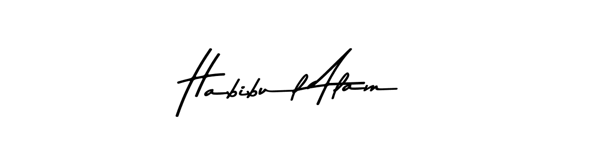 if you are searching for the best signature style for your name Habibul Alam. so please give up your signature search. here we have designed multiple signature styles  using Asem Kandis PERSONAL USE. Habibul Alam signature style 9 images and pictures png