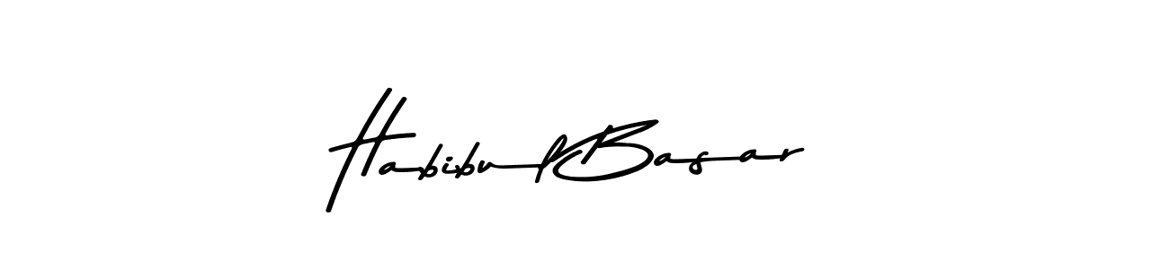 The best way (Asem Kandis PERSONAL USE) to make a short signature is to pick only two or three words in your name. The name Habibul Basar include a total of six letters. For converting this name. Habibul Basar signature style 9 images and pictures png