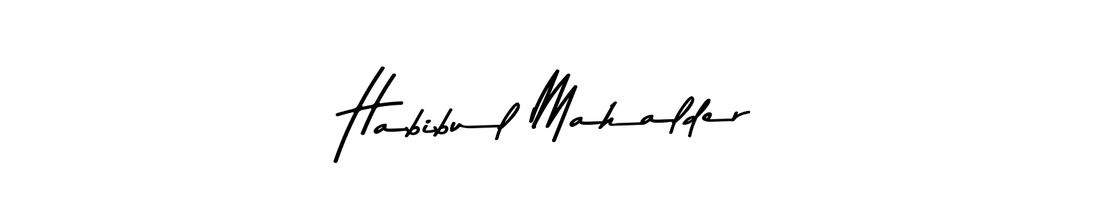 How to make Habibul Mahalder signature? Asem Kandis PERSONAL USE is a professional autograph style. Create handwritten signature for Habibul Mahalder name. Habibul Mahalder signature style 9 images and pictures png