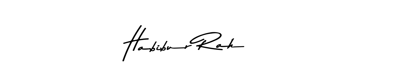 Use a signature maker to create a handwritten signature online. With this signature software, you can design (Asem Kandis PERSONAL USE) your own signature for name Habibur Rah     . Habibur Rah      signature style 9 images and pictures png