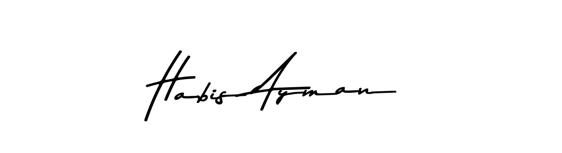 Design your own signature with our free online signature maker. With this signature software, you can create a handwritten (Asem Kandis PERSONAL USE) signature for name Habis Ayman. Habis Ayman signature style 9 images and pictures png